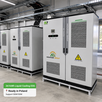 Armoire de stockage d'énergie industrielle commerciale 261 kWh, refroidie par liquide, ESS LiFePO4, pour la réduction des pics de consommation et l'alimentation de secours d'usine, tout-en-un
