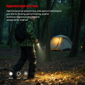 2025 नए सुपर उज्ज्वल 1200 उच्च लुमेन ने एडc फ्लैशलाइट यूव रंग तापमान ज़ोमेबल छोटे टॉर्च लाइट यूएसबी रिचार्जेबल - Product Image 6