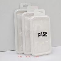 Boîte d'emballage transparente de cas de téléphone portable de logo personnalisé boîtes universelles d'emballage blister de vente au détail de couverture de PVC pour Iphone 17 16 Promax