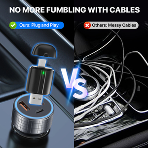 Oem/ODM 2in1 thông minh Dongle USB Type-<span class=keywords><strong>C</strong></span> giao diện kép 5GHz wif Mini nhanh chóng kết nối không dây Carplay Android Auto Adapter - Product Image 5