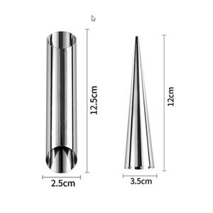 20. كريمي قوالب قرن الفولاذ المقاوم للصدأ أنابيب كانولي الحلوى الهراء مخروط المعجنات لفة قرن قالب كرواسون - Product Image 2