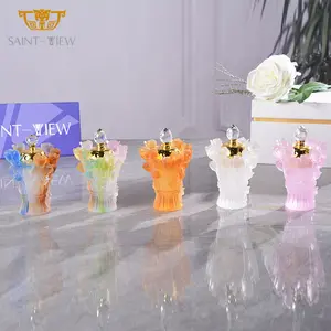 Handgemaakte Crystal Mini Rose Bloem Bakhoor Brander Voor Bruiloft Giveaways