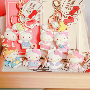 Porte-clés en silicone motif chat <span class=keywords><strong>de</strong></span> dessin animé mignon, pendentif <span class=keywords><strong>de</strong></span> <span class=keywords><strong>sac</strong></span> quotidien avec porte-clés <span class=keywords><strong>de</strong></span> voiture, exquis - Product Image 1