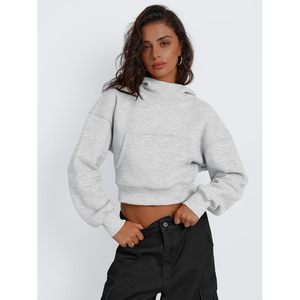 2024 automne/hiver mode à la mode sweat à capuche court pour femmes reine femmes à manches longues sweats décontracté Y2K tenues Hip Hop XS - Product Image 5