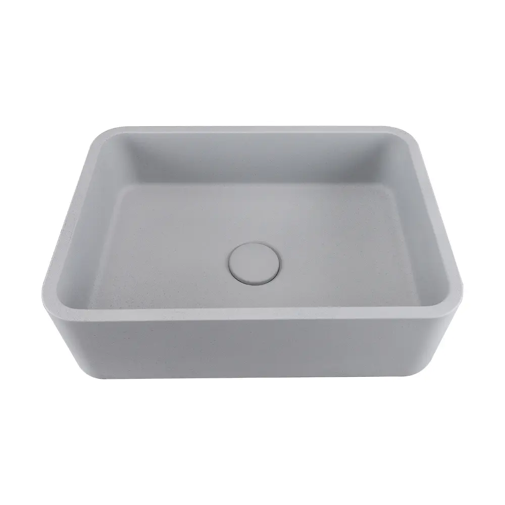 Wholesale dressing countertop bathroom vanities sink concrete wash basin outdoor countertop ecofriendly concrete wash basin