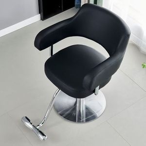 Silla de Barbero Hidráulica Moderna Modelo Xisong 0924 de Acero Inoxidable con Elevación de Pie, Tapizada en Cuero PU para Salón de Belleza y Peluquería - Product Image 2