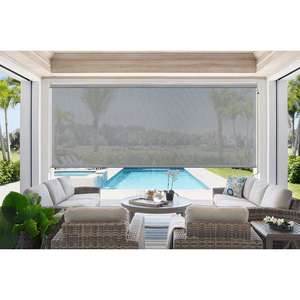 Stores d'<span class=keywords><strong>extérieur</strong></span> étanches <span class=keywords><strong>avec</strong></span> câble de guidage, manivelle manuelle, résistante à l'eau, 1 pièce - Product Image 3