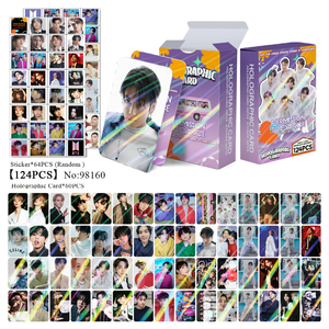 การ์ดรูปภาพและสติกเกอร์ KPOP BT/S/ <span class=keywords><strong>V</strong></span>/SUGAR/JUNGKOOK จำนวน 124 ชิ้น ของขวัญสำหรับแฟนคลับ งานฝีมือกระดาษ พิมพ์ดิจิทัล - Product Image 2