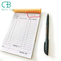 Chine OEM ODM personnalisé Offre Spéciale d'impression de logo multifonction multi-usages NCR carnet de commande de reçu de facture en papier autocopiant