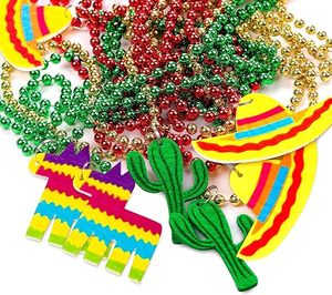 Cinco De Mayo <span class=keywords><strong>Fiesta</strong></span> colliers perle-fête d'anniversaire mexicaine faveurs fournitures décorations Luau Photo accessoires carnavals collier - Product Image 6