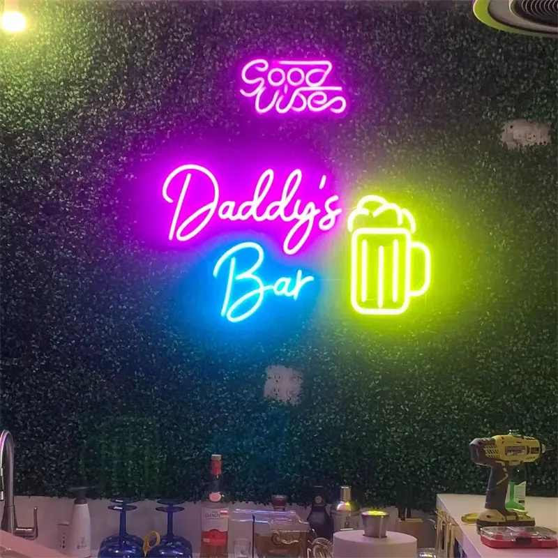 China factory wholesale ice cream image led neon sign custom for shop indoor outdoor