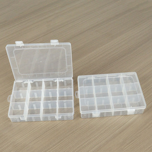 Transparent Plastic Storage Box 12 Compartments Detachable Jewelry Electronic Component Organizer Desktop <b>Display</b> <b>Case</b> - Product Image 1