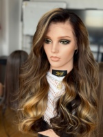 SHY 13x5 Perruque Lace Front HD sans colle, Cheveux Humains Bruts, Couleur Personnalisée Salon, Ligne de Cheveux Ondulée Pré-épilée, OEM ODM