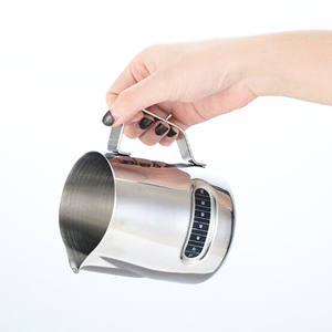 कारखाने प्रत्यक्ष स्टेनलेस स्टील दूध फ्रॉइंग पिचर वाटरप्रूफ डिजिटल थर्मामीटर 600 क्षमता थोक कॉफी जूस - Product Image 5