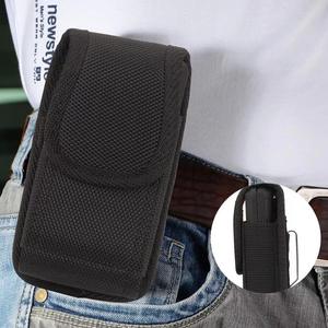 Funda para teléfono móvil Vertical para hombre, cinturón con cierre magnético, cuero PU, estuche de transporte vegano negro, bolsillo de cintura para <span class=keywords><strong>Nokia</strong></span> <span class=keywords><strong>2720</strong></span> - Product Image 6