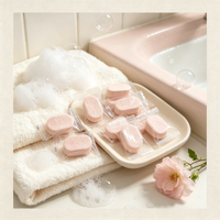 Tablettes effervescentes pour lavage des mains, parfum océan, écologiques, 4g, format voyage, recharge portable