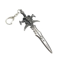 Mini couteau, épée, hache en métal, porte-clés de Noël, fabrication chinoise, plaqué, anime, jeu