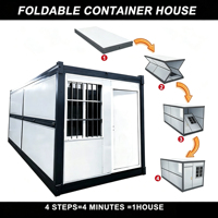 Maison conteneur pliable préfabriquée personnalisée de 20 pieds avec une chambre à coucher, salon, bureau, maison modulaire en acier pour hôtels