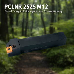 PCLNR 2525ดอกกลึงภายนอก M12พร้อมเม็ดมีดชนิดลบสำหรับงานกัดโลหะ - Product Image 3