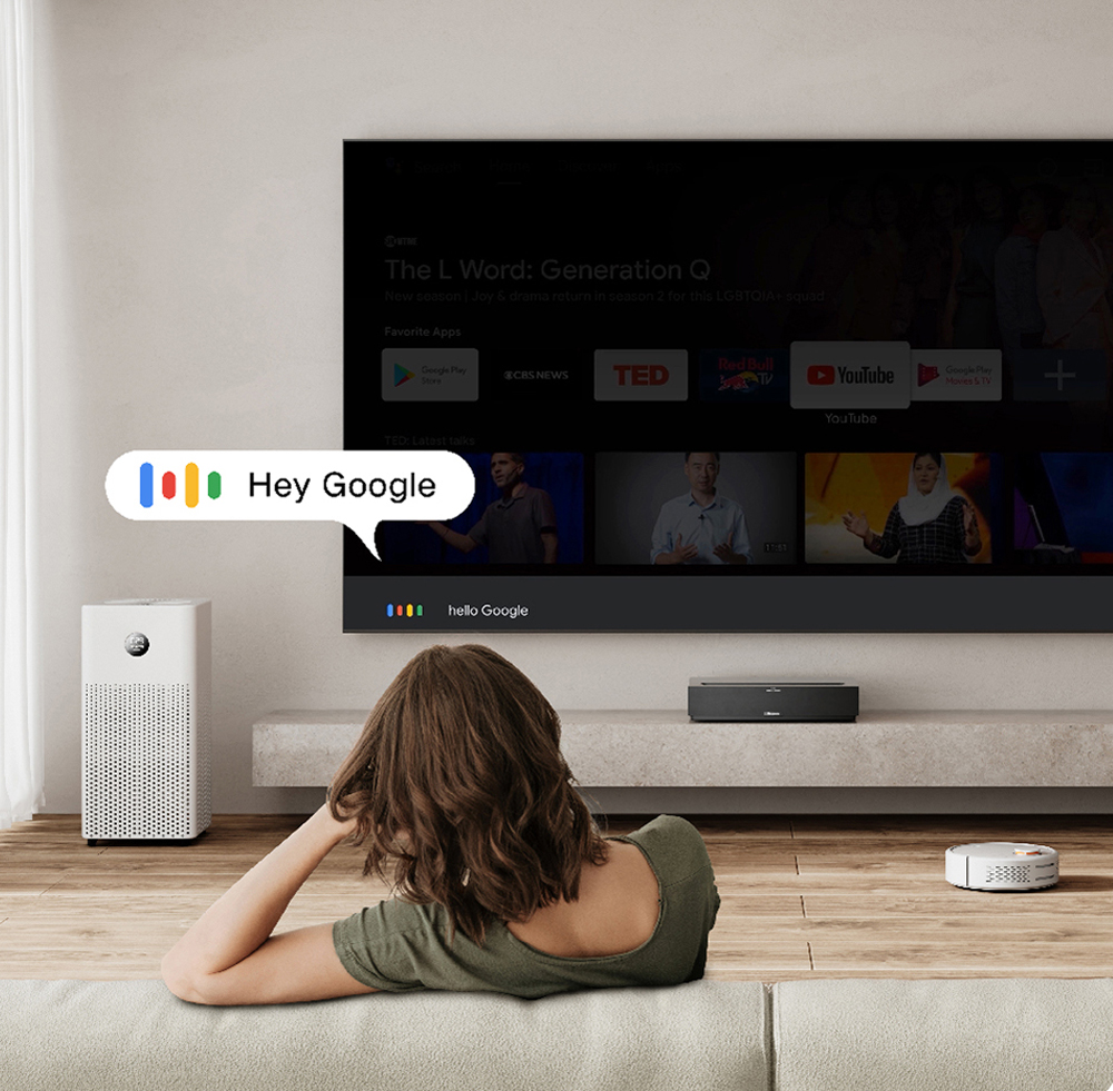 Máy Chiếu Laser Formovie T1 4K UHD Phiên Bản Toàn Cầu 2800 ANSI Lumens Android 11.0 TV Beamer Wifi 6.0 Rạp Hát Tại Nhà