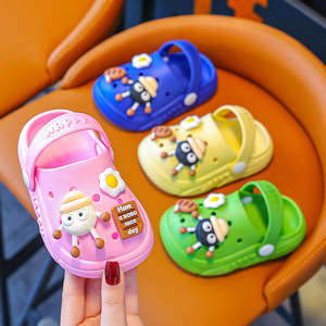 Zapatos <span class=keywords><strong>Crocs</strong></span> para <span class=keywords><strong>Niños</strong></span>, Verano, Interior, Antideslizantes, Transpirables, Suela Blanda, Zapatos con Orificios para Bebés, <span class=keywords><strong>Niños</strong></span> Pequeños, Niñas, Lindos - Product Image 1