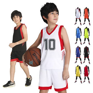 Custom Logo 100% Polyester Breathable Men's Jersey for Adults <strong>Kids</strong> Custom Uniform Basketball Wear Basketball Top Shorts Jersey - Product Image 1