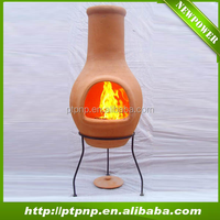 Vente à bas prix de produits Chiminea en argile mexicaine traditionnelle Chiminea au feu de bois pour espaces extérieurs Foyer de jardin
