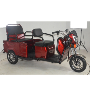 Triciclo Eléctrico para Adultos de 3 Ruedas, Venta al Por Mayor de Fábrica, para Carga y Pasajeros, Doble Propósito, Gran Espacio - Product Image 5