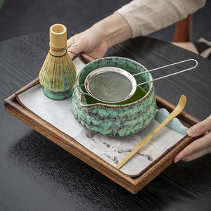 Set Tradizionale Giapponese per Tè Matcha con Ciotola in Ceramica, Strumenti per la Preparazione del Tè e Frusta per Matcha - Product Image 2