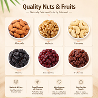 Vente en gros OEM : Mélange de 3 types de noix (Amandes, Noix, Noix de cajou), Raisins secs et Canneberges, en vrac, collation saine et dure, 10 kg, prête à consommer