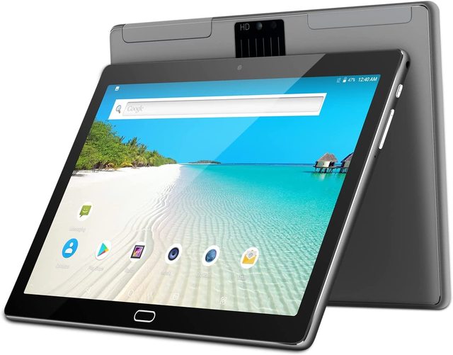 Tablet 10 Inch Android 12 Tablet with 4GB RAM 64GB of Storage, Quad-core Processor 10.1in HD IPS Screen Android Tablet