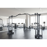 Machine multifonctionnelle réglable de câble croisé en acier d'équipement de forme physique de gymnase de poitrine avec la sélection de charge de goupille pour l'exercice