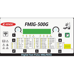 เครื่องเชื่อมอลูมิเนียมแบบดิจิตอล IGBT อุตสาหกรรม รุ่น FMIG-500G ระบบพัลส์คู่เร็ว สำหรับเชื่อมอลูมิเนียมและทองแดง - Product Image 2