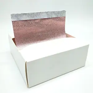 Kabartmalı özel renk pop up kuaförlük folyoları önceden kesilmiş tek kullanımlık alüminyum folyo kuaför kağıt