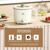Great Bear 2025 Nouveauté Mini Multicuiseur Électrique avec Cuiseur Vapeur et Plaque Chauffante