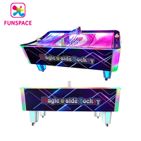 Funspace Vente à Chaud Arcade Rouge Machine de Jeu de Table de Hockey sur Monnaie Incurvée