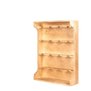 Wooden <b>Wall</b> <b>Mount</b> Spice Rack 4 Layers Natural Wood Color Durable Kitchen Storage <b>Shelf</b> - Product Image 1