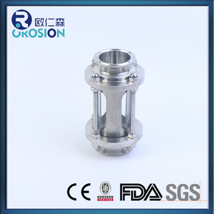 ステンレス鋼強化ガラストリクランプ視力ガラス管状ストレート,SS304 316L 1/2 "4" - Product Image 4