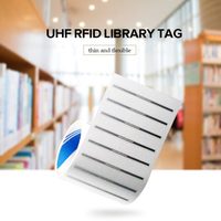 Étiquette RFID UHF passive longue portée EPC Gen2 18000-6C avec 8 puces pour le suivi des livres