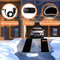 MEGA YUNENG Tapis chauffant pour dégivrage de neige 20 x 60 pouces, bandes réfléchissantes, antidérapant, chauffage pour allée extérieure, 110V 450W, garantie 1 an