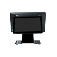 Caisse enregistreuse POS tout-en-un 15,6 pouces avec écran tactile capacitif 10 points, double écran, Wi-Fi 6, système Windows, 16 Go de RAM, 256 Go
