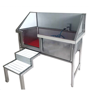 Estación de lavado de <span class=keywords><strong>perros</strong></span> de tamaño personalizado de fábrica, grifo con rampa, alta calidad, acero inoxidable 304, gran lujo, interior, bañeras para mascotas - Product Image 1