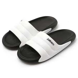 Wholesale B-IT YZY SLIPPER Original Custom Logo Eva Slippers for Men Summer Quilted Leather Sandals Men Flat Slides Slippers