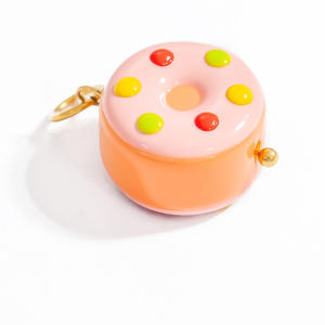 Colgantes de donuts temáticos, dijes de joyería de acero inoxidable para mujer, accesorio de regalo PJ91699 - Product Image 5