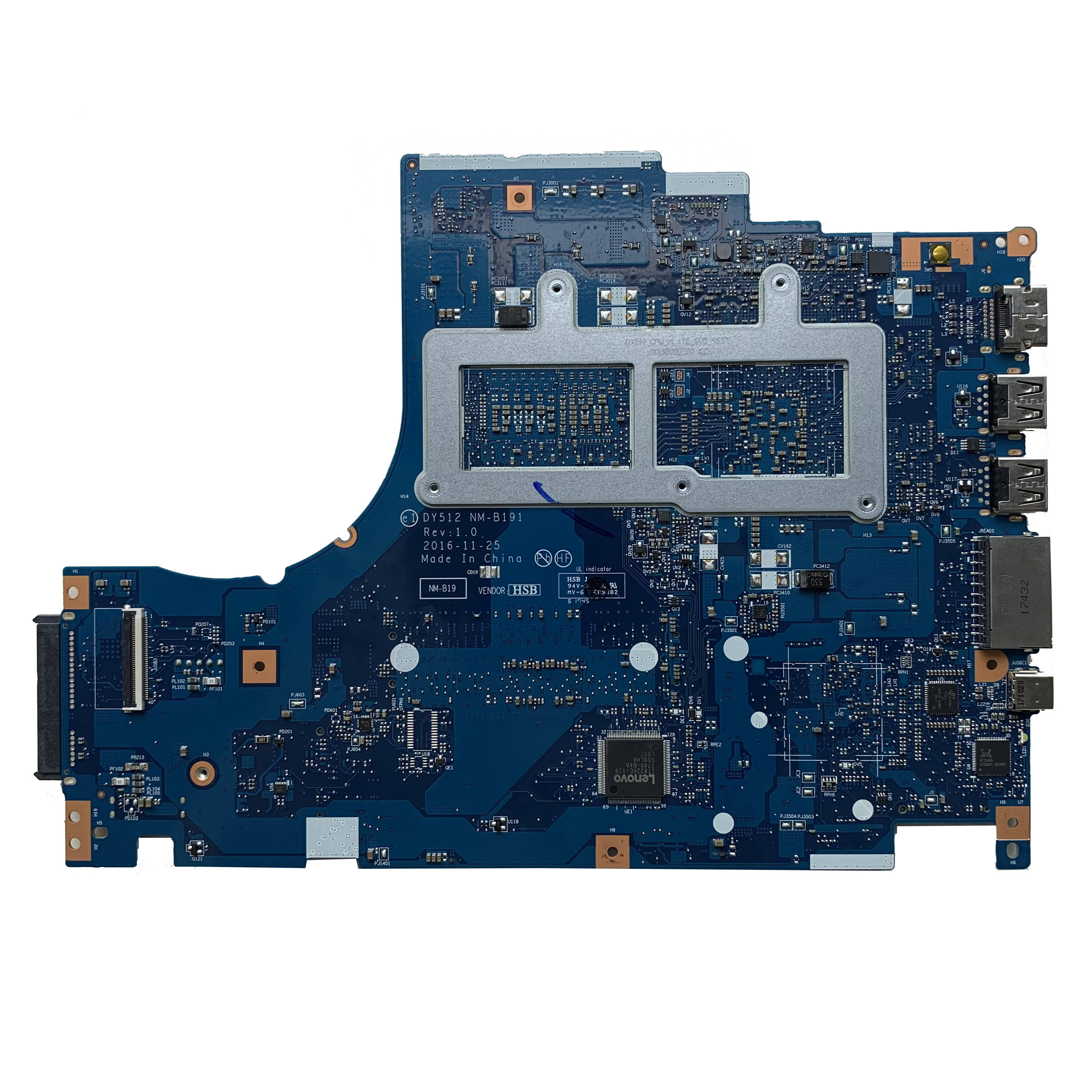 For Lenovo Legion Y520 Y520-15IKBN Laptop Motherboard 5B20N00249 With  I7-7700HQ CPU GTX 1050Ti 2GB DY512 NM-B191 MB 100% Tested