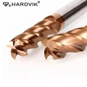 HARDVIK HRC58 Aleación sólida Cabide Tisin Fresa <span class=keywords><strong>de</strong></span> extremo <span class=keywords><strong>de</strong></span> bola plana Fresadora CNC Vástago recto Tipo OEM ODM - Product Image 1