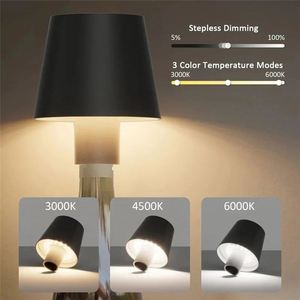 Personalized Creative Simple Dimmable Eco-Friendly Flexible <b>Wireless</b> Touch Control Eye Caring Wine Bottle <b>Table</b> <b>Lamp</b> for Home - Product Image 4
