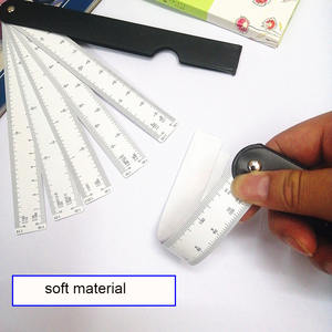 Secolarart Art plastica righello 6 scala ingegnere scala architetto righelli disegno Fan architetto architetto ingegneria scala metrica righello - Product Image 4