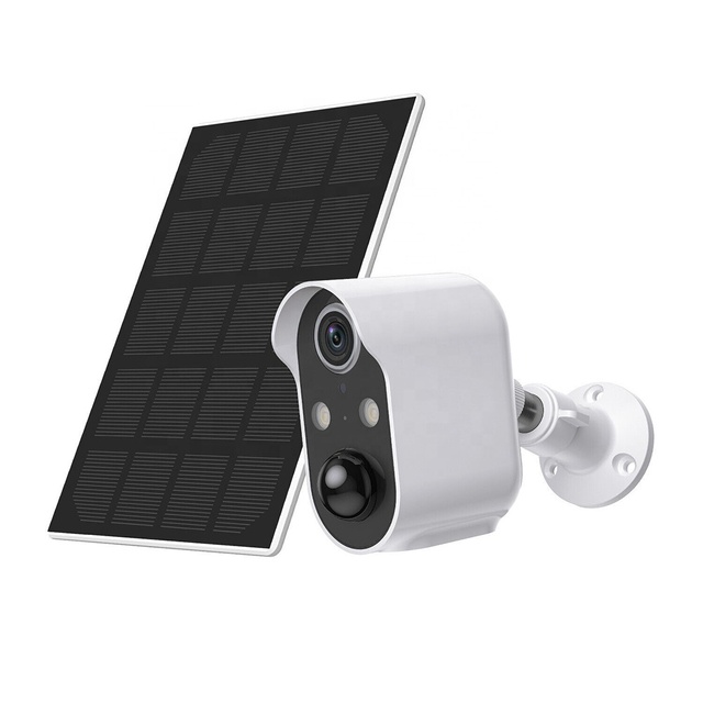 5MP Camera Solar Battery Powered WiFi Home Security Camera 2-Way Audio Video Color Night Vision PIR Motion Solar Panel Cam