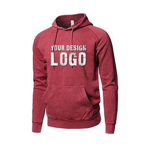 Hoodies pour hommes personnalisés à faible MOQ, en coton épais, couleur unie, grande taille, style décontracté, épaules tombantes, effet vintage délavé - Product Image 4